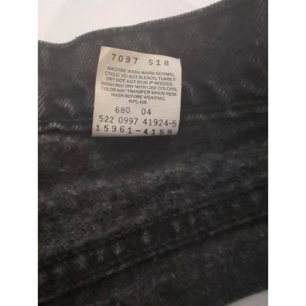 Vtg 90s Levis 960 Loose Fit Straight Leg Jeans 31x31 USA Orange Tab Washed Black